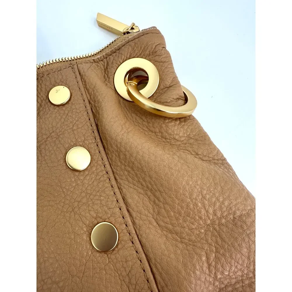 Hammitt Daniel Large Tan Toast Leather Studded Tote Brushed Gold Hardware NWT